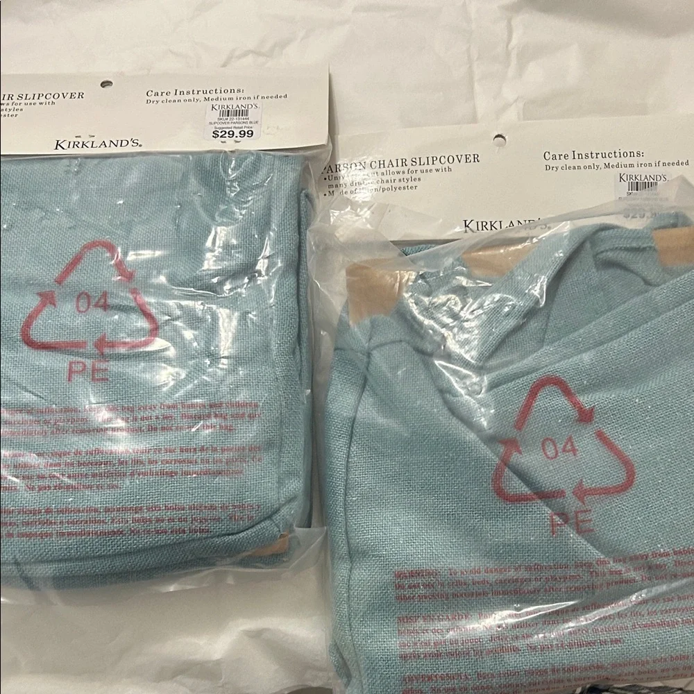 Kirkland's Parson Blue Chair Covers